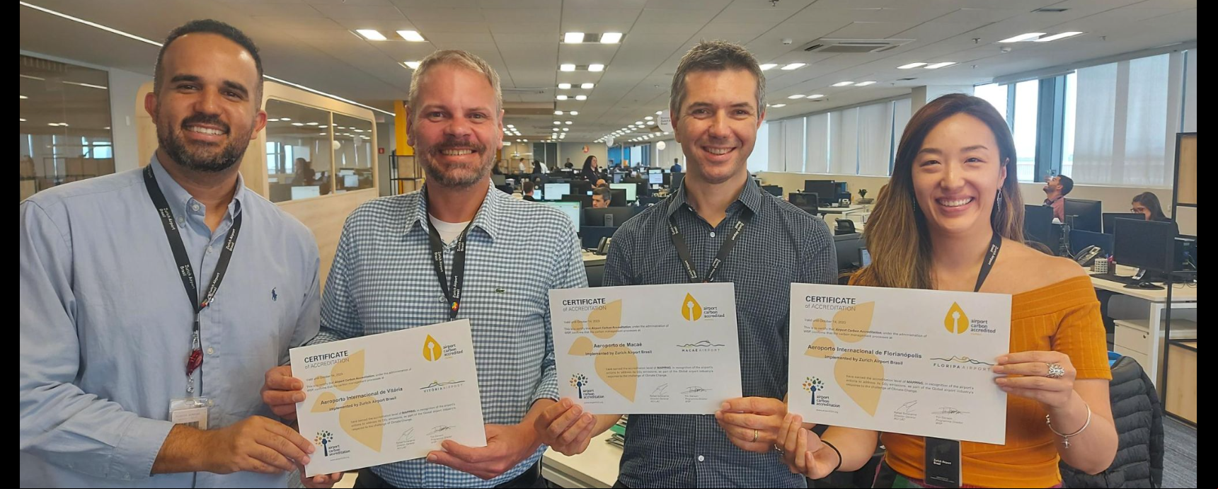 Aeroporto de Florianópolis conquista certificação internacional por iniciativa que visa reduzir emissões de carbono