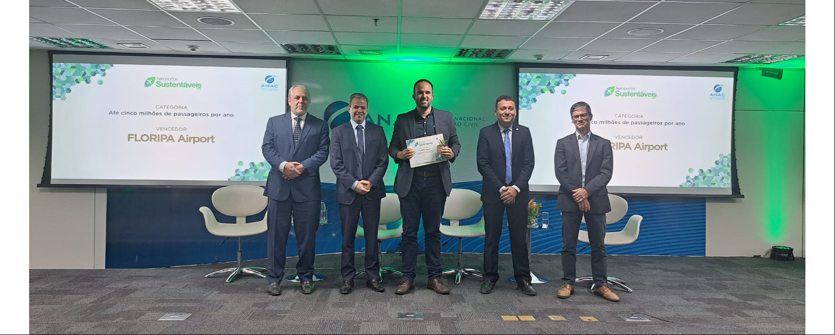 Aeroporto de Florianópolis conquista o primeiro lugar no Prêmio Aeroportos Sustentáveis da Anac