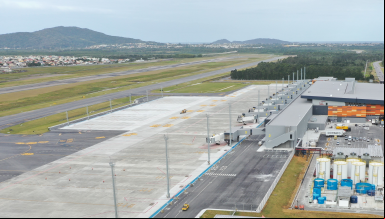 Aeroporto Internacional de Florianópolis aberto e operacional