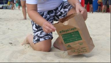 Floripa Airport participa de mutirão de limpeza na Praia do Campeche
