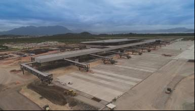VÍDEO: obra do novo terminal de ageiros chega a 70% do total concluído