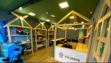 Nova loja do aeroporto, Casa do Viajante oferece aluguel de itens como carrinho de bebê, cadeira de praia e até churrasqueira