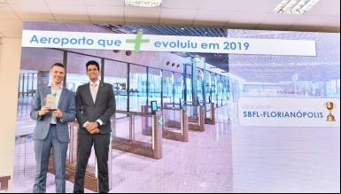 Aeroporto Internacional de Florianópolis ganha Prêmio Aeroportos + Brasil, do Ministério da Infraestrutura